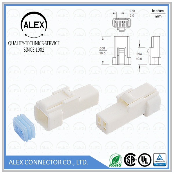 Receptacle Housing / .079"(2.00mm) Waterproof Connectors System